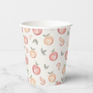 Gobelets En Papier boho fête d'anniversaire pêche ou baby shower