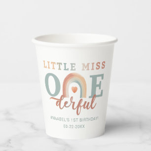 Gobelets En Papier Boho Rainbow Little Miss Onederday
