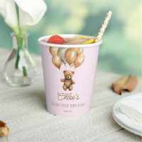 Boho Teddy Bear Beary Première fête d'anniversaire