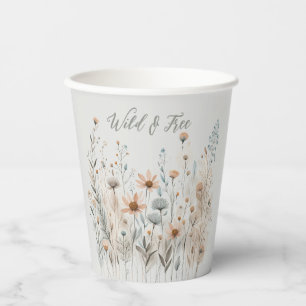 Gobelets En Papier Boho Wildflower