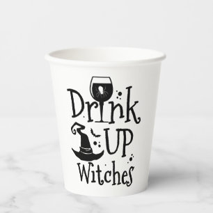 Gobelets En Papier Boire des sorcières drôle d'hallloween filles