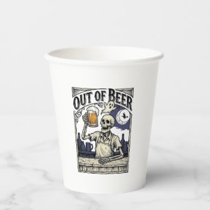 Gobelets En Papier Boisson Halloween squelette Vintage Party