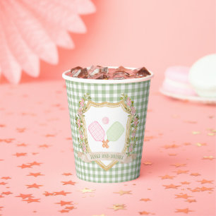 Gobelets En Papier Boissons et boissons  Pickle Ball Preppy
