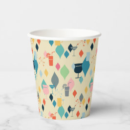 Gobelets En Papier Boissons Modernes Du Milieu Du Siècle