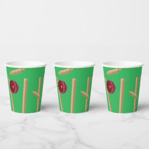 Gobelets En Papier Bol Vert Au Cricket,