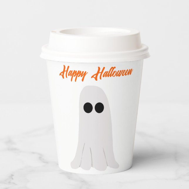 Gobelets En Papier Bonne coupe de papier Halloween (Verso)