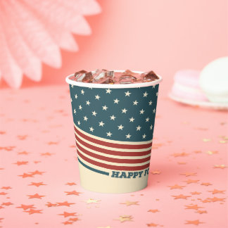 Gobelets En Papier Bonne Coupe Du Papier Du 4 Juillet