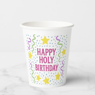 Gobelets En Papier Bonne Saint Anniversaire-Christian Kids Party Pape