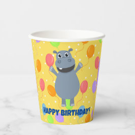Gobelets En Papier Bonne tasse de papier hippo