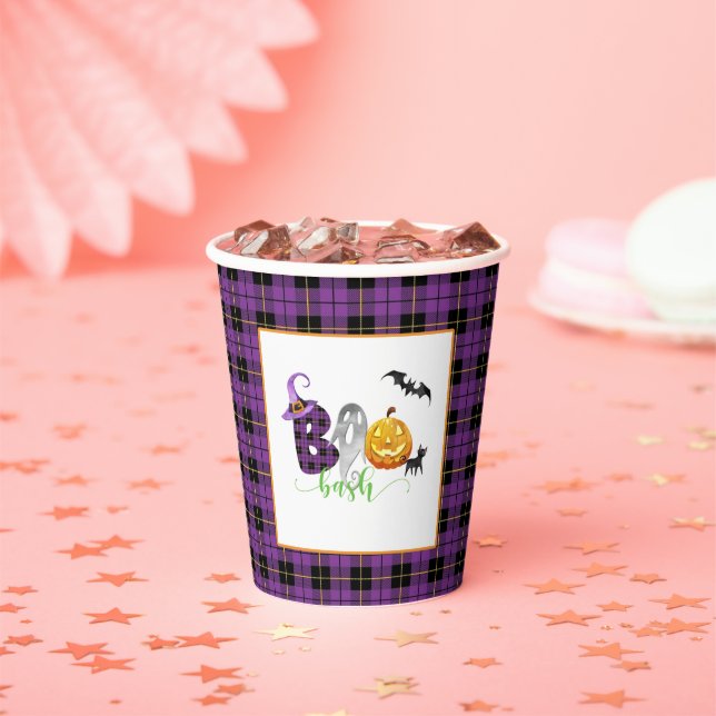 Gobelets En Papier Boo-Bash Coupe de papier d'anniversaire - Hallowee (Insitu)