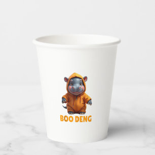 Gobelets En Papier Boo Deng Tee Funny Moo Deng Costume bébé Hippo Hal