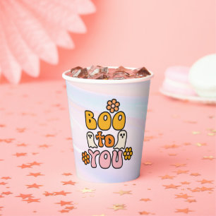 Gobelets En Papier Boo to You Retro Halloween