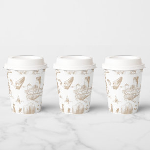 Gobelets En Papier Boston Toile Red