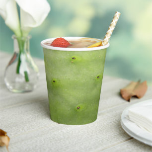 Gobelets En Papier Botanique Tropical Green Cactus Photo Paper Cup