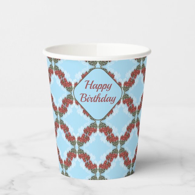 Gobelets En Papier Bougainvillea Tasses en papier (Gauche)