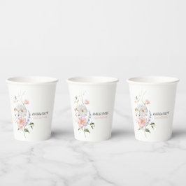 Gobelets En Papier Bouquet floral sauvage Babyshower