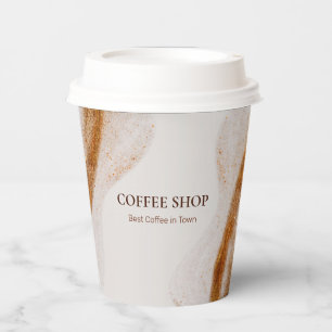 Gobelets En Papier Boutique De Café Simple