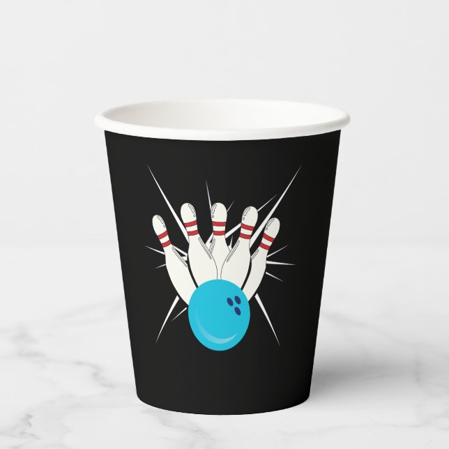 Gobelets En Papier Bowling Bliss (Recto)