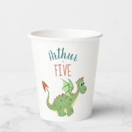 Gobelets En Papier Boys mignon Dragon moderne aujourd'hui Anniversair