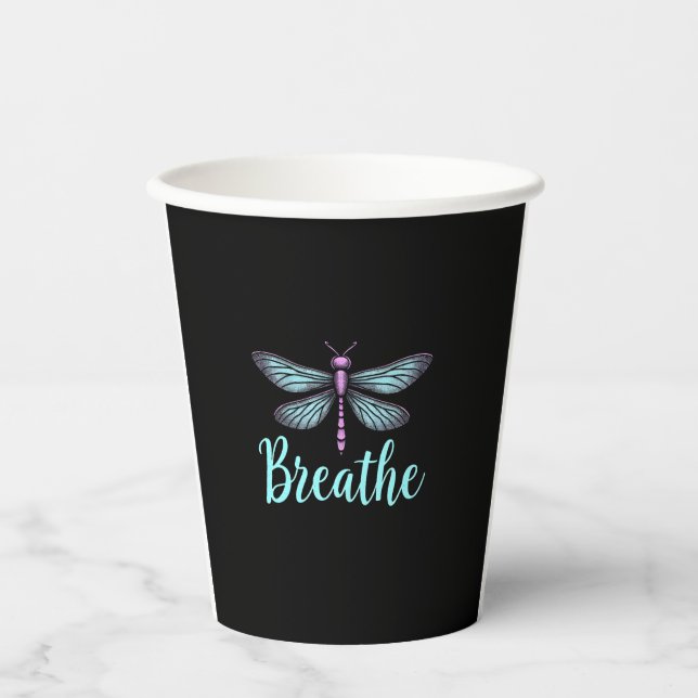 Gobelets En Papier Breathe Dragonfly Suicide Prevention mental health (Recto)
