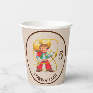 Gobelets En Papier Buckaroo Cowboy's Birthday Nom et âge