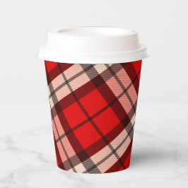 Gobelets En Papier Buffalo Plaid Simple Papercup