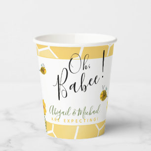 Gobelets En Papier Bumble Bee Baby shower Oh Babee