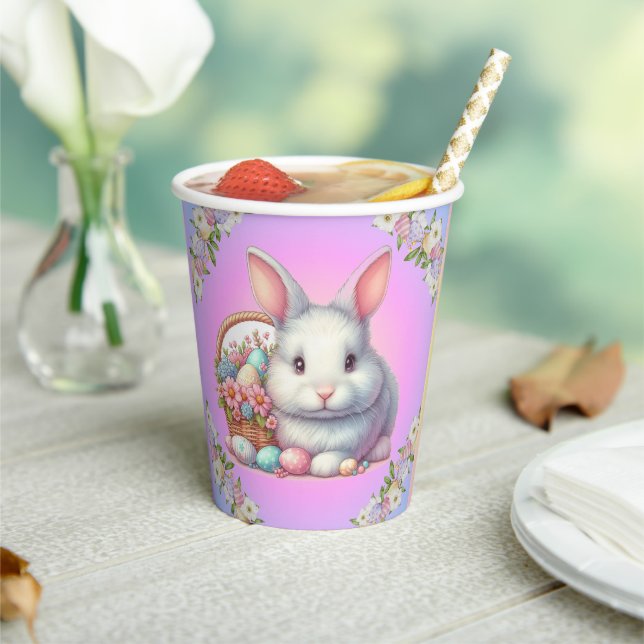 Gobelets En Papier Bunny de Pâques Pretty Pastel (Insitu)