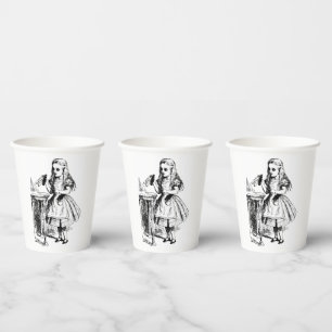 Gobelets En Papier Buvez-moi Alice au pays des merveilles