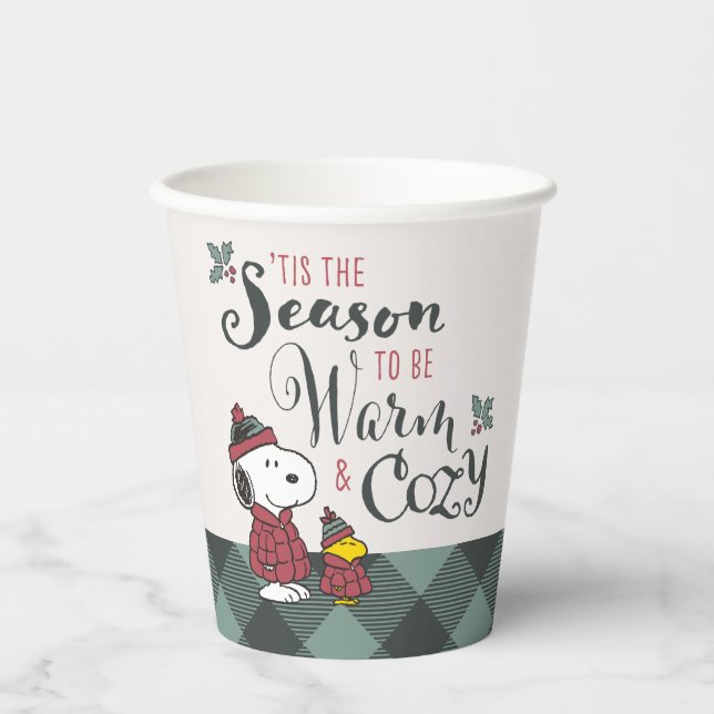 Gobelets En Papier cacahuètes | C'Est La Saison D'Être Cosy (Recto)