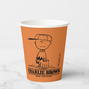 Gobelets En Papier cacahuètes Charlie Brown Jouer à la balle