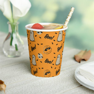 Gobelets En Papier cacahuètes   Motif d'Halloween de l'équipage Éffra