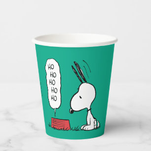 Gobelets En Papier cacahuètes   Snoopy Ho Ho Ho Plat alimentaire