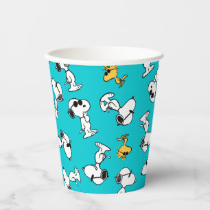 Gobelets En Papier cacahuètes   Snoopy & Lunettes de soleil Motif