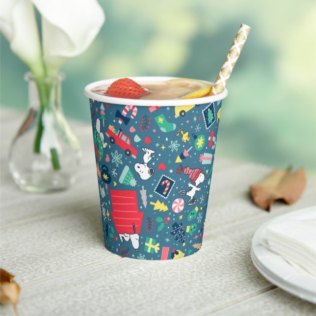Gobelets En Papier cacahuètes | Snoopy Motif de vacances (Insitu)