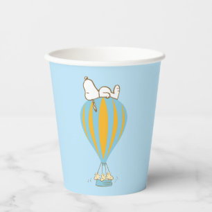 Gobelets En Papier cacahuètes   Snoopy & Woodstock Hot Air Balloon