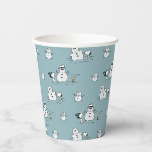 Gobelets En Papier cacahuètes Snoopy & Woodstock Winter Break Motif