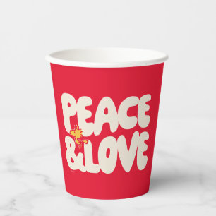 Gobelets En Papier cacahuètes Woodstock Peace & Love