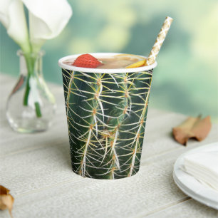 Gobelets En Papier Cactus Drôle Aiguilles inconfortables Arid Plante