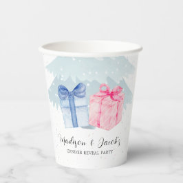 Gobelets En Papier Cadeaux bleus ou roses Révélation de genre