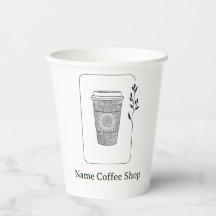 Café floral moderne simple