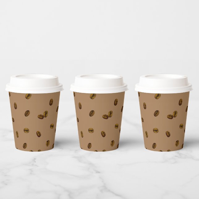 Gobelets En Papier café motif tasse de papier (Multi)
