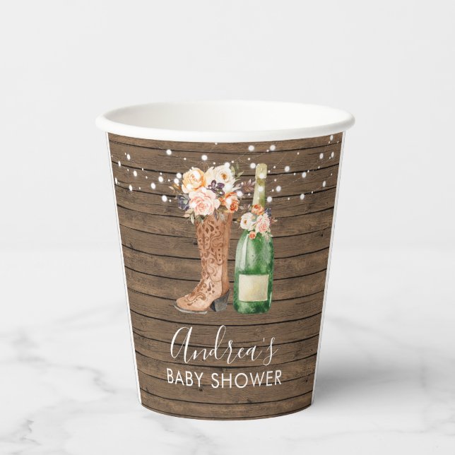 Gobelets En Papier Campagne Western Boots and Bubly Paper Cup (Recto)