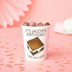 Gobelets En Papier Campfire S'mores Marshmallow Smores Fête d'anniver
