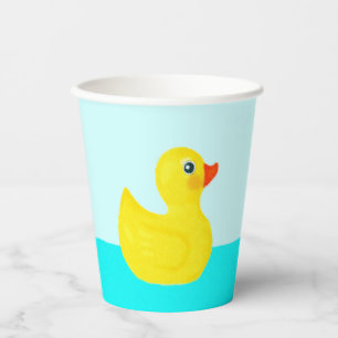 Gobelets En Papier Canard en caoutchouc pour Baby Shower