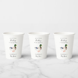 Gobelets En Papier Canard Mallard Baby shower Petit Canard Simple