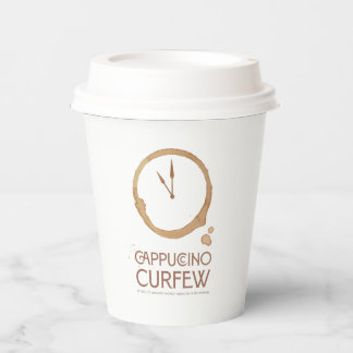Gobelets En Papier Cappuccino Curfew 11AM – To Go Coffee Cup