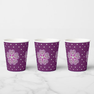 Gobelets En Papier Cardinal Red Rosace