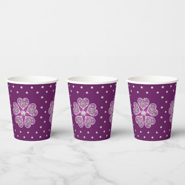 Gobelets En Papier Cardinal Red Rosace (Multi)