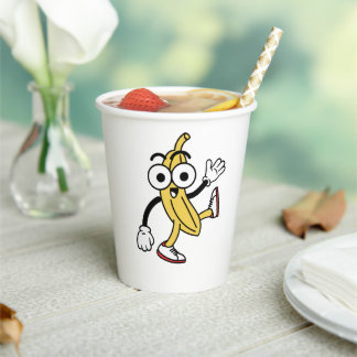 Gobelets En Papier Caricature à la banane